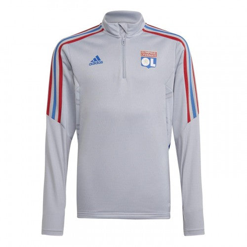 Front - Adidas Childrens/Kids Tiro 21 Olympique Lyonnais Training Top