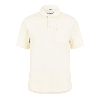 Front - Jack Wills Mens Textured Regular Short-Sleeved Polo Shirt