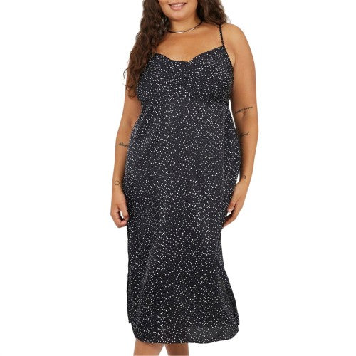 Front - Brave Soul Womens/Ladies Polka Dot Spaghetti Strap Slip Dress