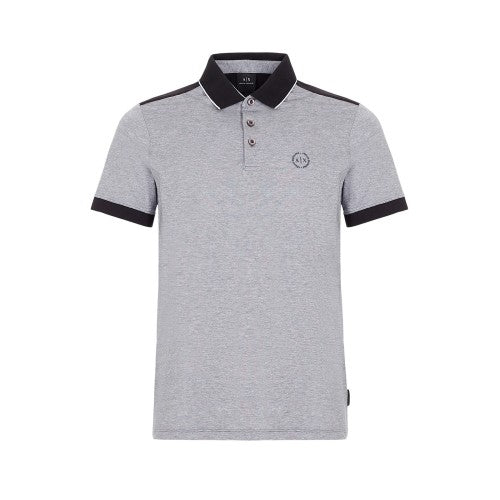 Front - Armani Exchange Mens Regular Short-Sleeved Polo Shirt