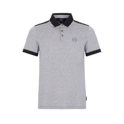 Front - Armani Exchange Mens Regular Short-Sleeved Polo Shirt