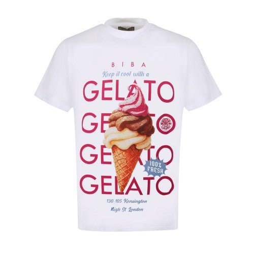 Front - Biba Womens/Ladies Graphic Print Oversized T-Shirt
