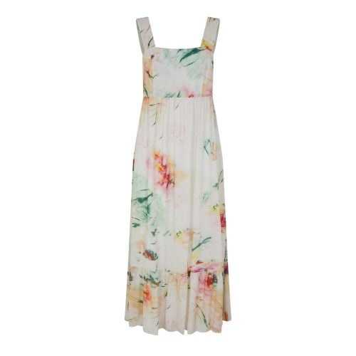 Front - Boss Womens/Ladies Floral Square Neck Maxi Dress