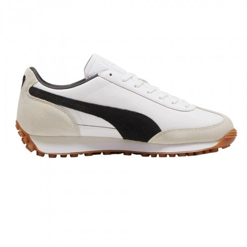 Front - Puma Mens Easy Rider Mix Suede Low Trainers