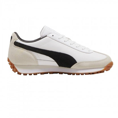 Front - Puma Mens Easy Rider Mix Suede Low Trainers