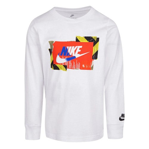 Front - Nike Childrens/Kids Hazard Graphic Long-Sleeved T-Shirt