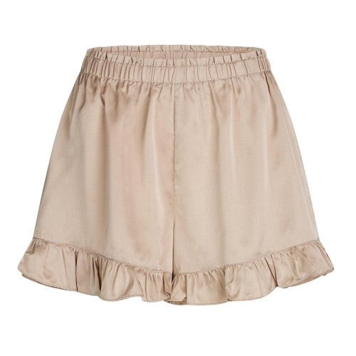 Front - CCDK Copenhagen Womens/Ladies Ella Plain Ruffle Hem Shorts