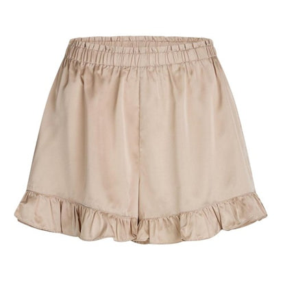 Front - CCDK Copenhagen Womens/Ladies Ella Plain Ruffle Hem Shorts
