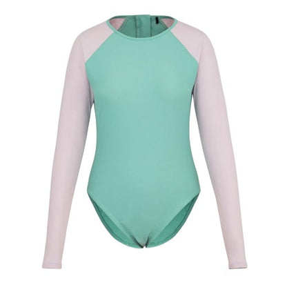 Front - SoulCal Womens/Ladies Long-Sleeved One Piece Swimsuit