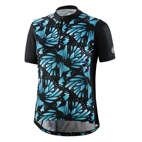 Front - Bicycle Line Womens/Ladies Half Zip Loose Fit Jersey
