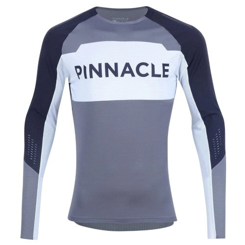 Front - Pinnacle Mens MTB Long-Sleeved Cycling Jersey