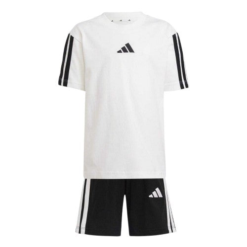 Front - Adidas Childrens/Kids Essential T-Shirt & Shorts Set
