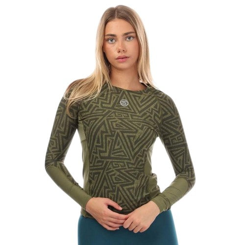 Front - Skins Womens/Ladies Series-3 Nylon Long-Sleeved Top