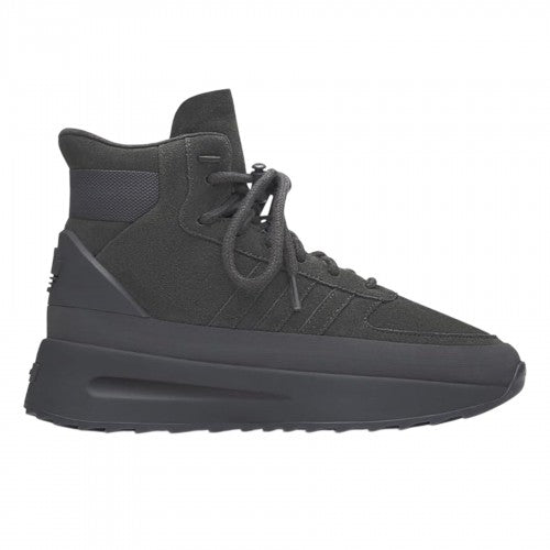 Front - Adidas Mens Athletics Los Angeles Hiker Canvas High Top Trainers