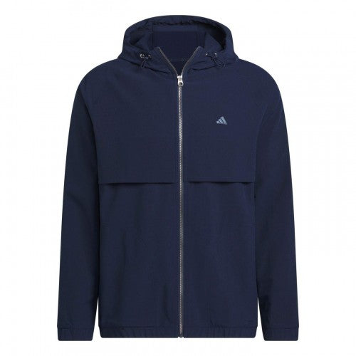 Front - Adidas Mens Go-To Logo Full Zip Jacket