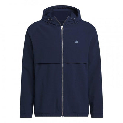 Front - Adidas Mens Go-To Logo Full Zip Jacket