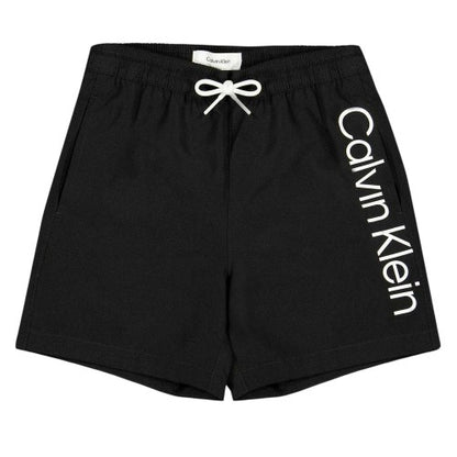 Front - Calvin Klein Childrens/Kids Logo Swim Shorts