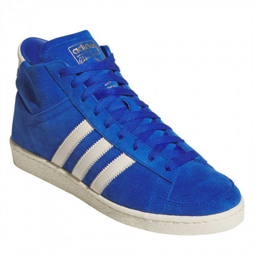 Front - Adidas Mens Jabbar Suede High-top Basketball Trainers