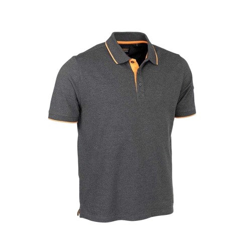 Front - Worktough Mens Contrast Pique Polo Shirt