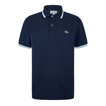Front - Lacoste Womens/Ladies Tipped Slim Short-Sleeved Polo Shirt
