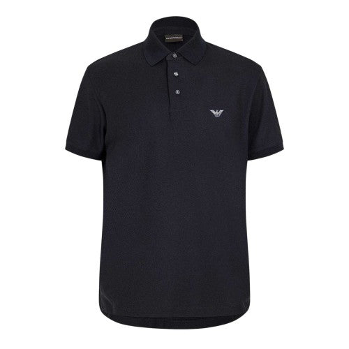 Front - Emporio Armani Mens Embroidered Short-Sleeved Polo Shirt