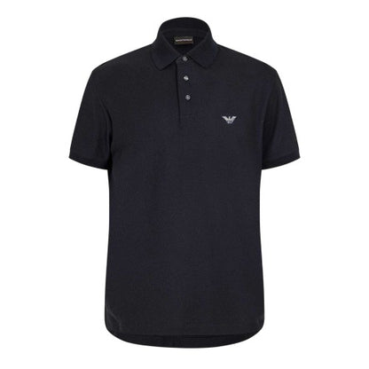 Front - Emporio Armani Mens Embroidered Short-Sleeved Polo Shirt