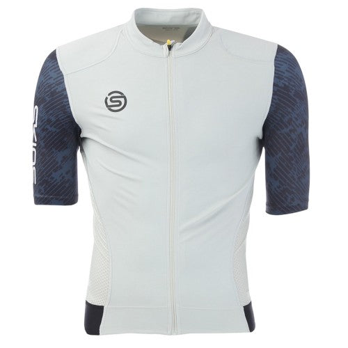 Front - Skins Mens Elite Mock Neck Cycling Top