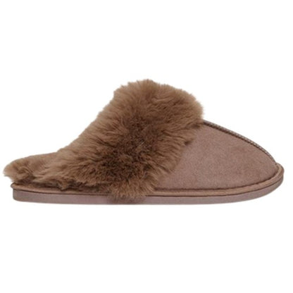 Front - Threadbare Womens/Ladies Solace Suede Mule Slippers