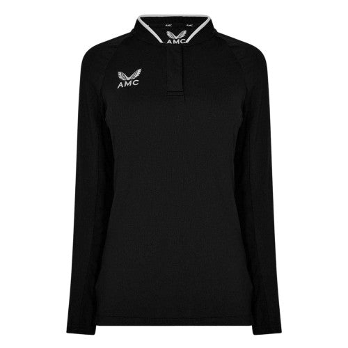 Front - Castore Womens/Ladies Raglan Long-Sleeved Polo Shirt