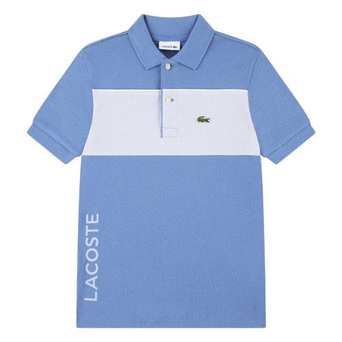 Front - Lacoste Childrens/Kids Colour Block Polo Shirt