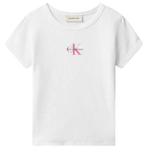 Front - Calvin Klein Girls Mono Crop Top
