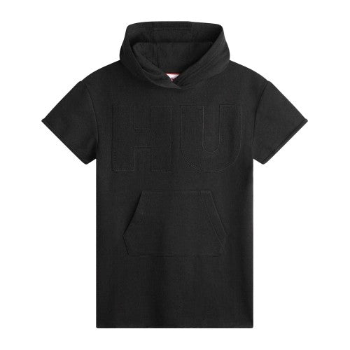 Front - Hugo Childrens/Kids Embroidered Hoodie Dress