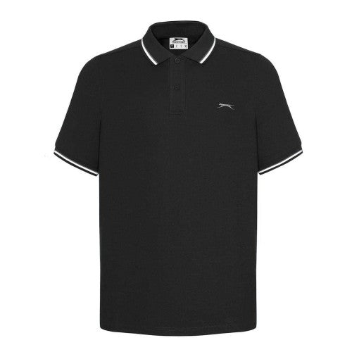 Front - Slazenger Mens Contrast Tipped Polo Shirt
