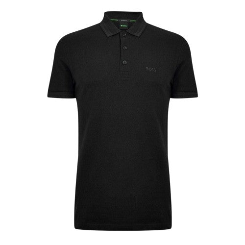 Front - Boss Mens Paddy Contrast Tipped Polo Shirt