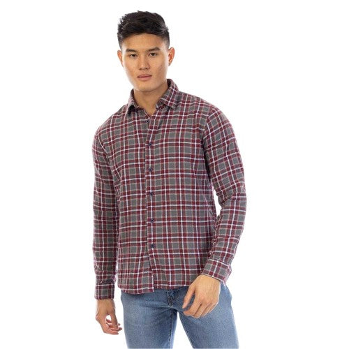 Front - Peter Werth Mens Enbrook Long-Sleeved Shirt