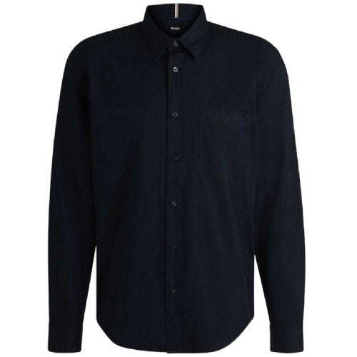 Front - Boss Mens Liam Long-Sleeved Shirt