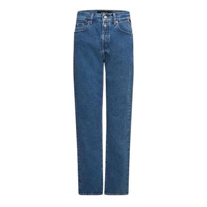 Front - Replay Womens/Ladies Double Button Straight Jeans