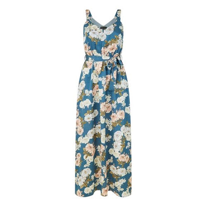 Front - Mela London Womens/Ladies Satin A-line Maxi Dress