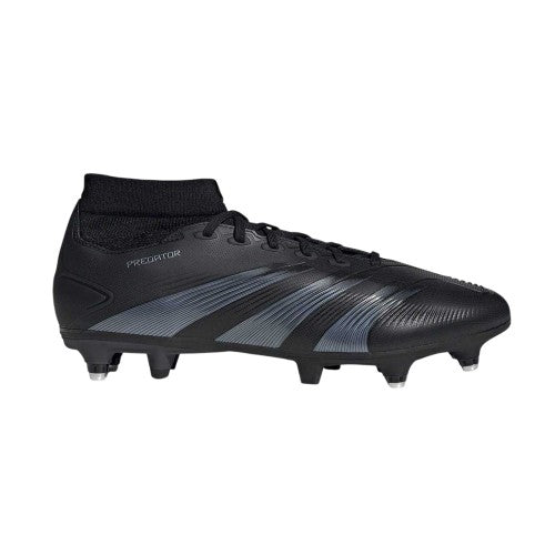 Front - Adidas Mens Predator 24 Pro Knitted Collar Soft Ground Football Boots