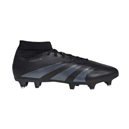 Front - Adidas Mens Predator 24 Pro Knitted Collar Soft Ground Football Boots