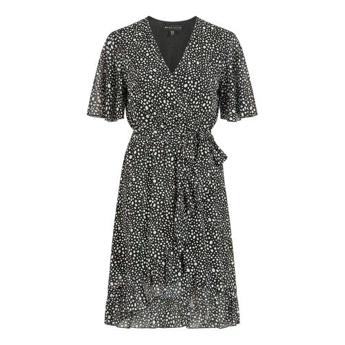 Front - Mela London Womens/Ladies Polka Dot Wrap Dress
