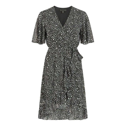 Front - Mela London Womens/Ladies Polka Dot Wrap Dress