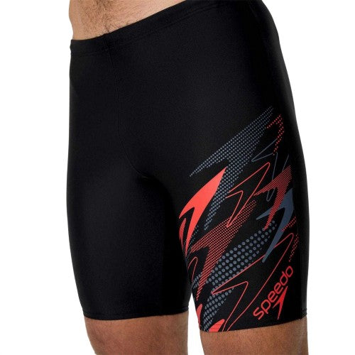 Front - Speedo Mens Medley Logo Jammer Shorts