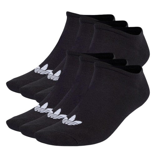 Front - Adidas Womens/Ladies Trefoil Liner Socks (Pack of 6)