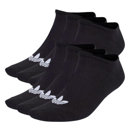Front - Adidas Womens/Ladies Trefoil Liner Socks (Pack of 6)