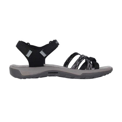 Front - Karrimor Womens/Ladies Salina Cross Strap Leather Walking Sandals