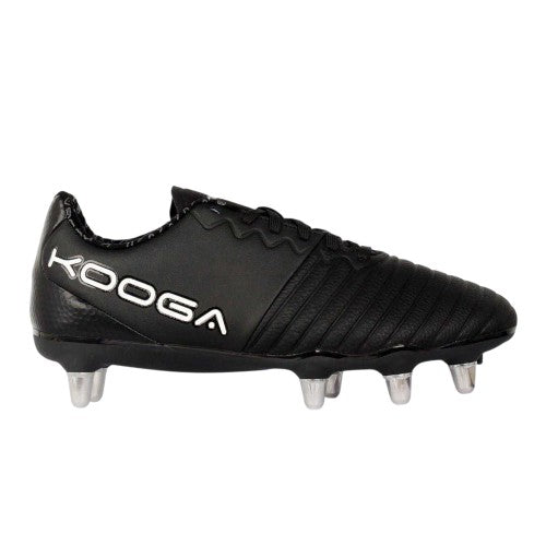 Front - KooGa Mens Power SG Leather Rugby Boots