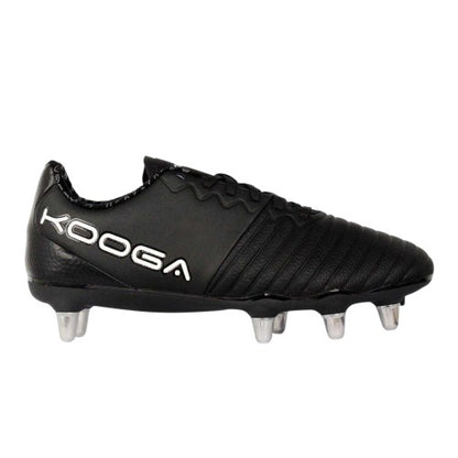 Front - KooGa Mens Power SG Leather Rugby Boots