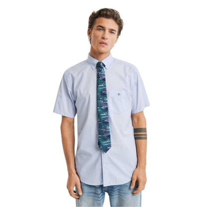 Front - Gant Mens Poplin Classic Short-Sleeved Shirt