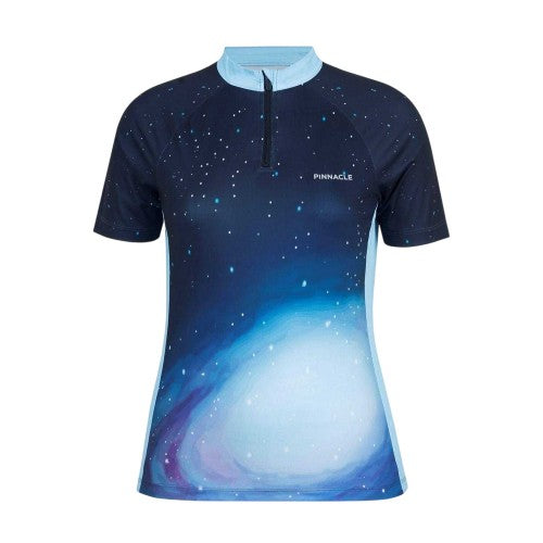 Front - Pinnacle Womens/Ladies Half Zip Cycling Jersey